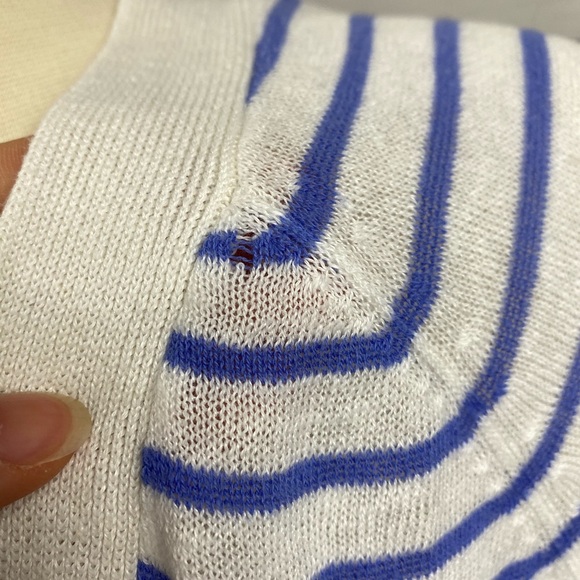 Forever21 White Stripe Cardigan - Picture 4 of 8